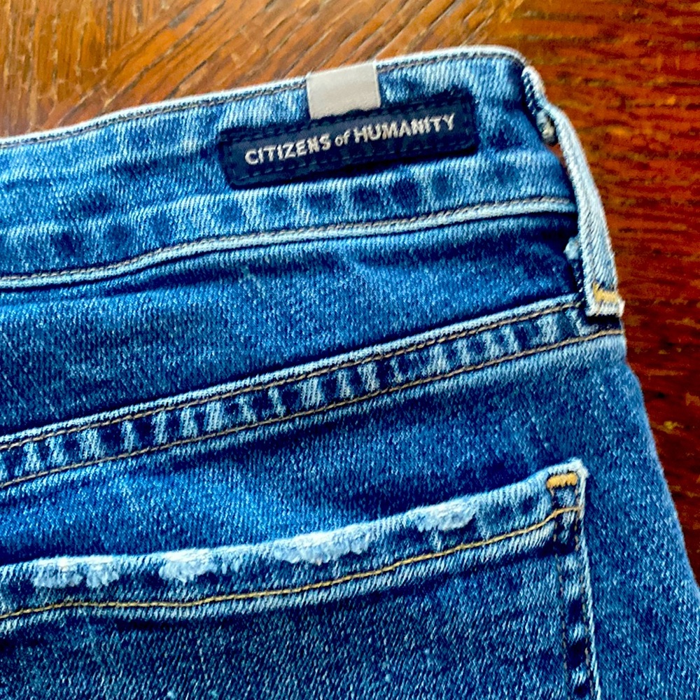 Citizens of humanity, racer, low rise skinny in size 28 -Caspian wash